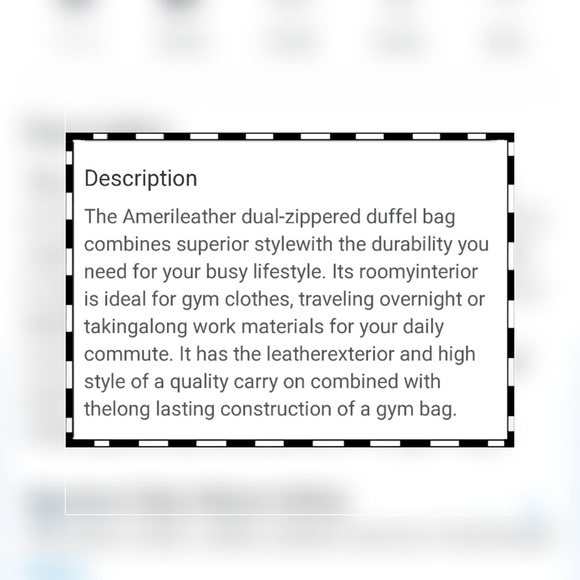 Bag - Leather ***NEW - Picture 4 of 4